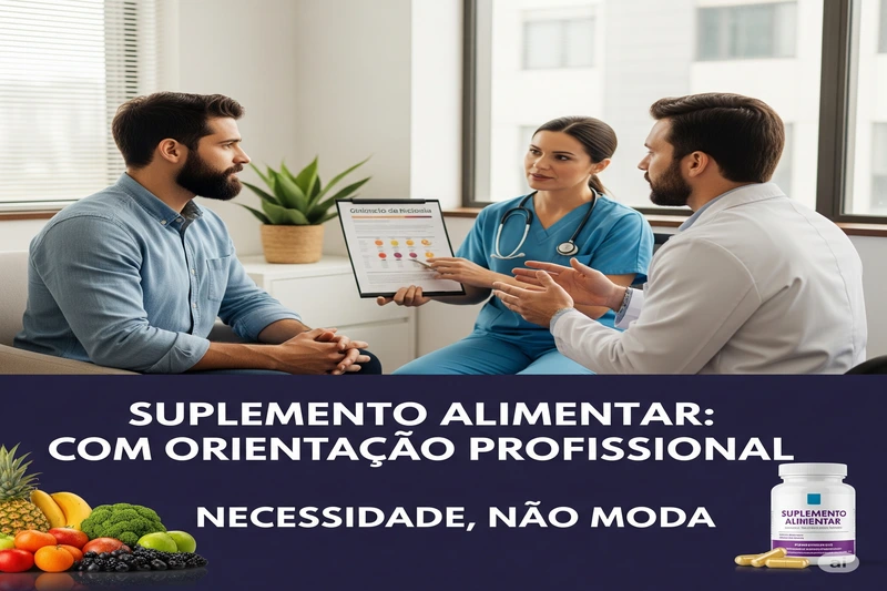 Suplemento Alimentar: Com Orientação Profissional. Necessidade, Não Moda."
