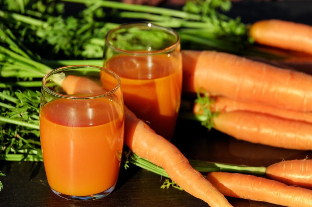 Suco de Cenoura, Laranja e Gengibre