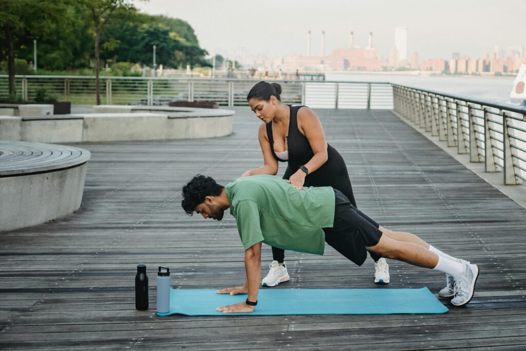 treino ao ar livre exercícios