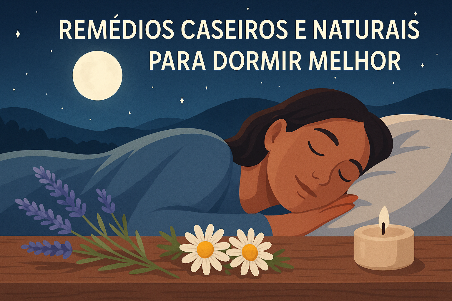 Uma pessoa dormindo serenamente em uma cama confortável Remédios Caseiros e Naturais para Dormir Melhor