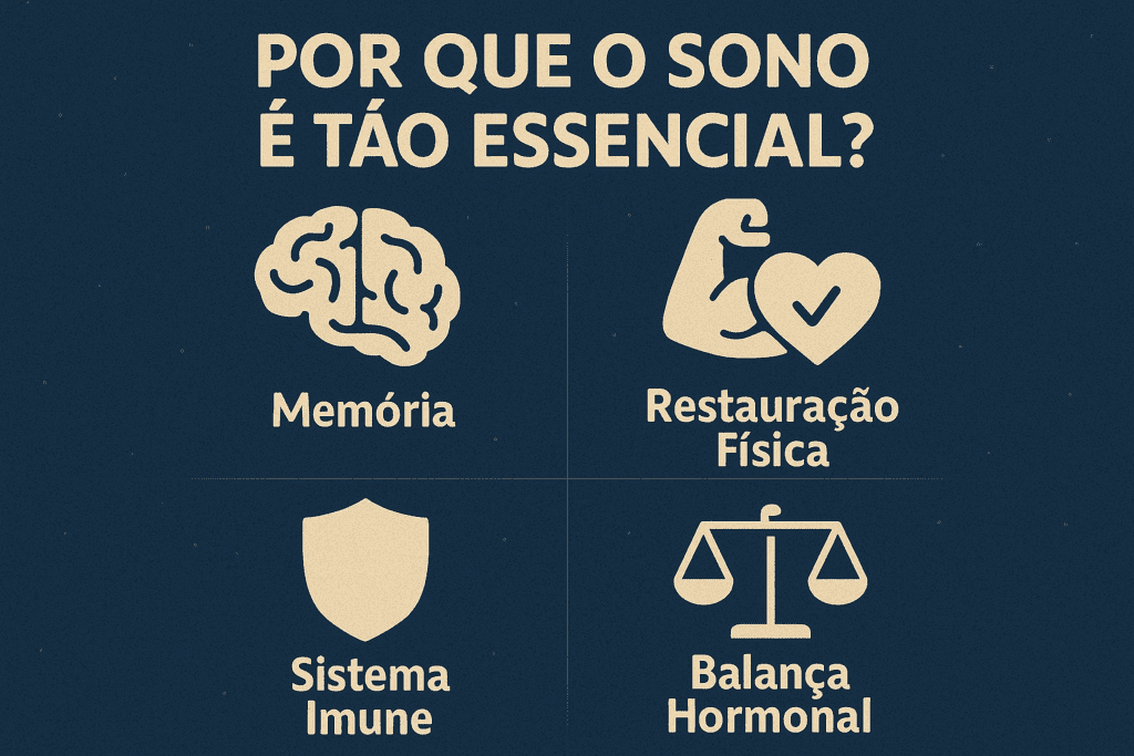 infográfico cérebro memória músculo coração restauração física Por Que o Sono é Tão Essencial