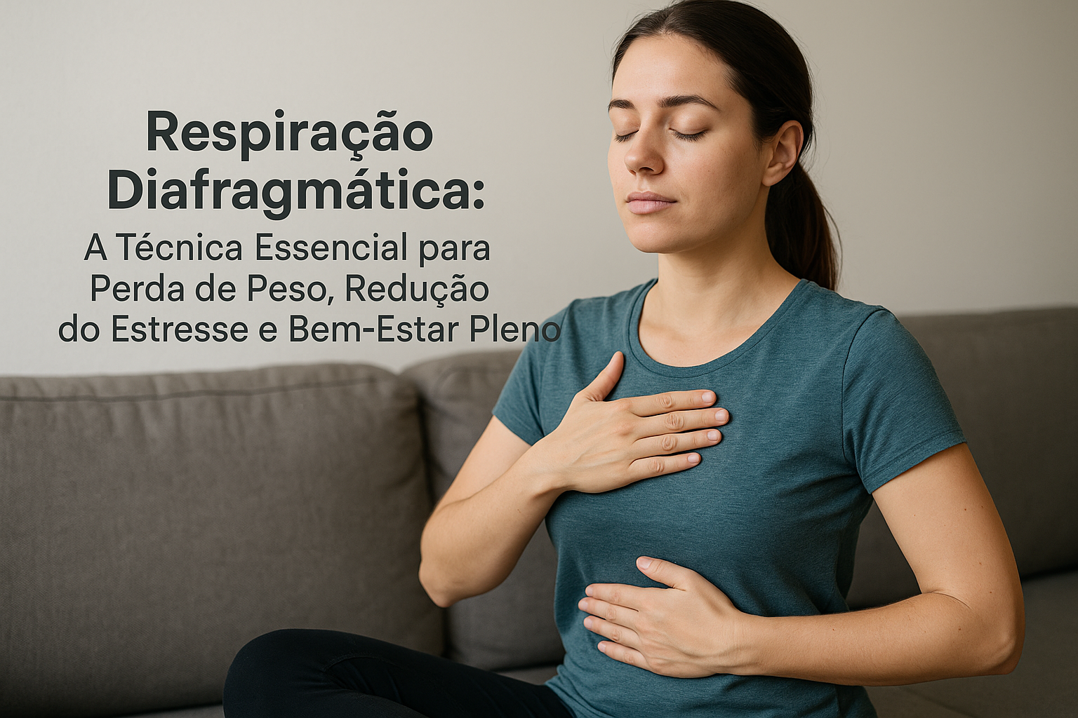 técnica de respiração diafragmática.