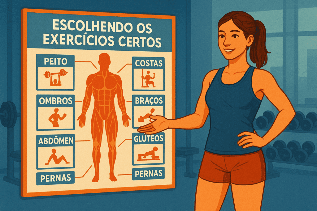 Escolhendo os Exercícios Certos Foco nos Grupos Musculares Principais exercícios de força para mulheres