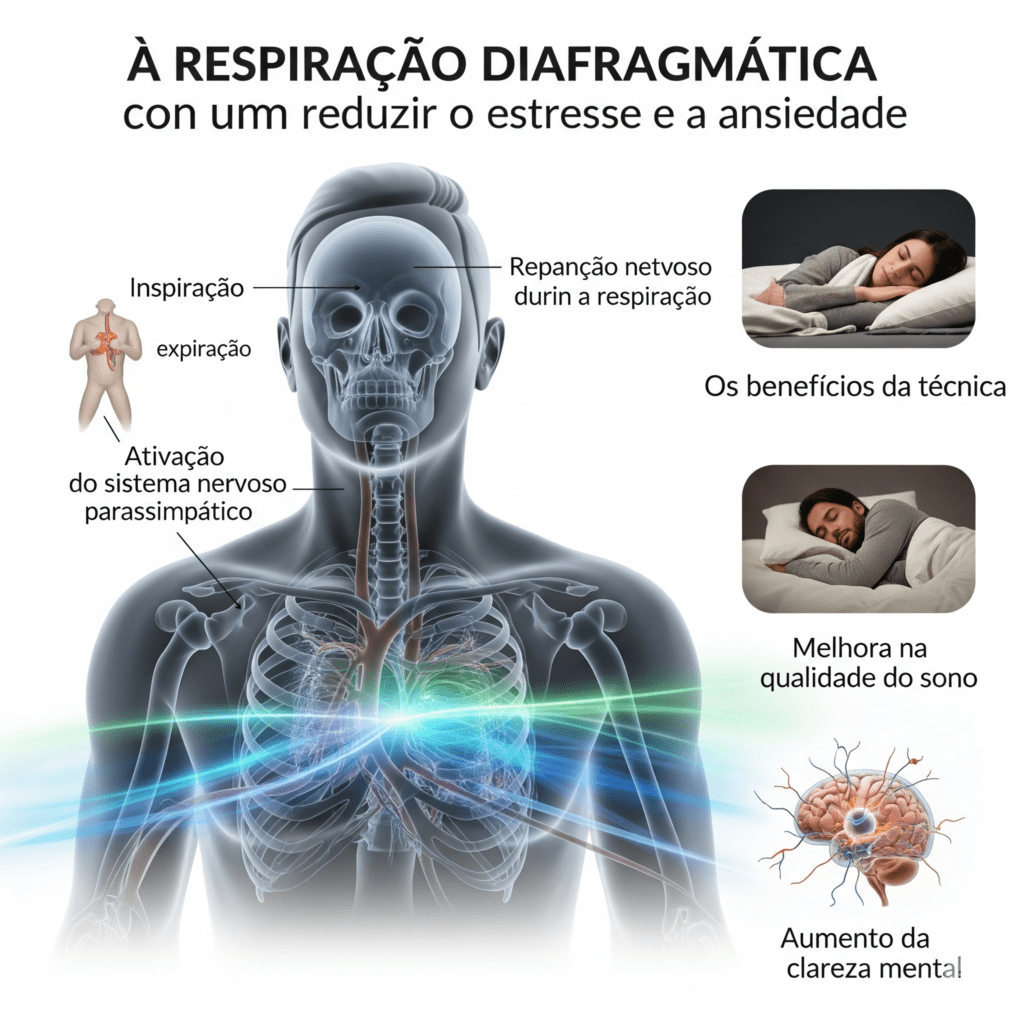 Respiração Diafragmática para Redução do Estresse e Ansiedade: Um Pilar Essencial