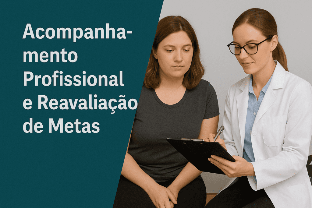 medica com paciente para perder peso 