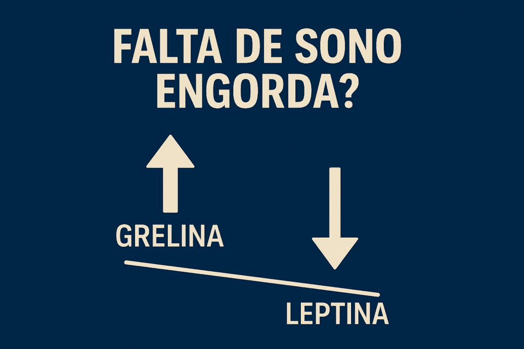um gráfico mostrando o desequilíbrio hormonal Falta de Sono Engorda