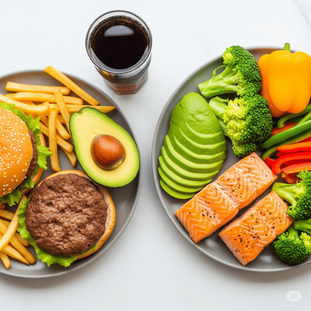 Alimentos integrais versus fast food qualidade nutricional para perder peso de forma duradoura