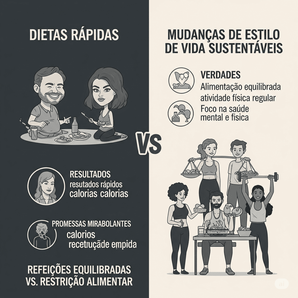 Mitos e verdades sobre perder peso de forma saudável e duradoura em português dietas rápidas vs. estilo de vida sustentável