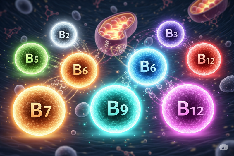 Vitaminas B Essenciais para Energia Celular e Vitalidade Diária