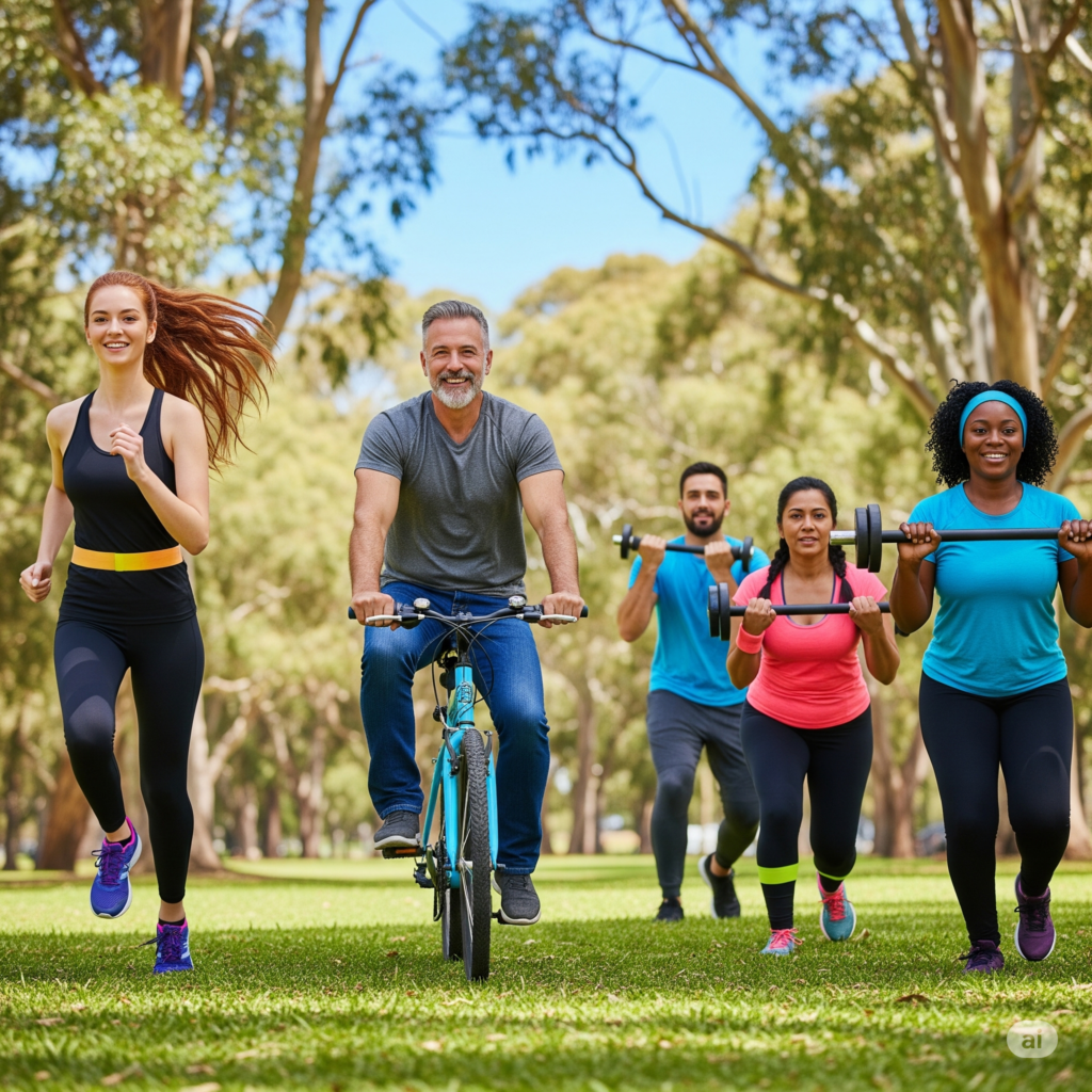 "Exercícios regulares para perder peso de forma saudável e duradoura: corrida, ciclismo e treinamento de força